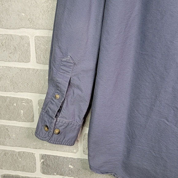 Chase Authletics Racing Blue Casual Button Down Long Sleeve Men's Size L - Picture 9 of 15